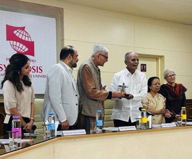 Eminent Thinker, Historian, Journalist and Peacebuilder Mr. Rajmohan Gandhi visited Symbiosis International (Deemed University)